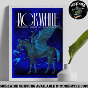 Jack White Denver CO At Mission Ballroom On May 8 2025 Home Decor Poster Canvas