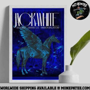 Jack White Denver CO Mission Ballroom May 9 2025 Poster Canvas