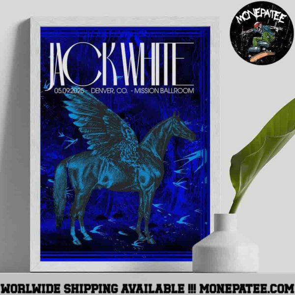 Jack White Denver CO Mission Ballroom May 9 2025 Poster Canvas