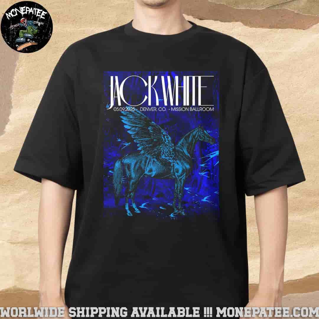 Jack White Denver CO Mission Ballroom May 9 2025 T-Shirt Jack White Denver CO Mission Ballroom May 9 2025 T-Shirt
