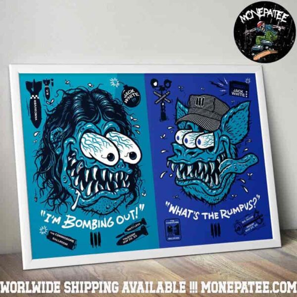 Jack White Event Poster In Vancouver At The Commodore Ballroom On May 22-23 2025 Decorative Poster Canvas