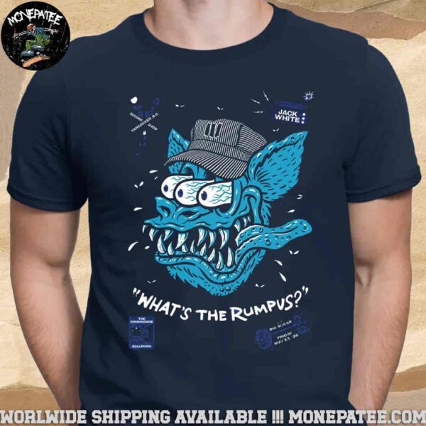 Jack White Event Tee In Vancouver At The Commodore Ballroom On May 23 2025 Merchandise Unisex T-Shirt