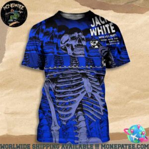 Jack White Merch Poster For Show In Sacramento CA On May 27 2025 At Channel 24 All Over Print T-Shirt