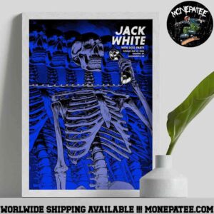 Jack White Merch Poster For Show In Sacramento CA On May 27 2025 At Channel 24  Decorative Poster Canvas
