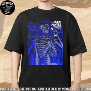 Jack White Merch Poster For Show In Sacramento CA On May 27 2025 At Channel 24 Unisex T-Shirt