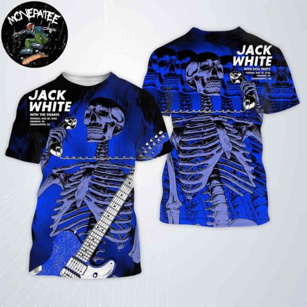 Jack White Merch Poster Tee For Show In Sacramento CA On May 26-27 2025 At Channel 24 All Over Print Shirt