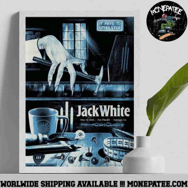 Jack White Oakaland CA At Fox Theater On May 16 2025 Home Decor Poster Canvas