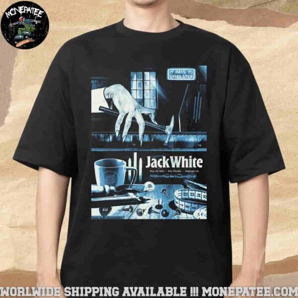Jack White Oakaland CA At Fox Theater On May 16 2025 Merchandise T-Shirt