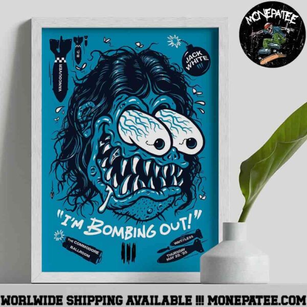 Jack White Poster In Vancouver At The Commodore Ballroom On May 22 2025 Decorative Poster Canvas