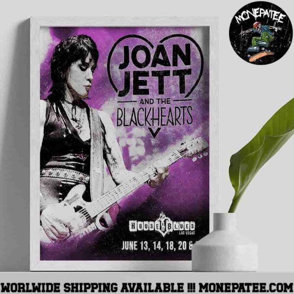 Joan Jett And Blackhearts Las Vegas House Of Blues June 13-14-18-20-21 Poster