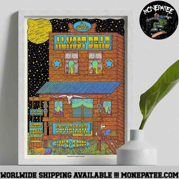 Joe Russo’s Allmost Dead Austin Texas May 1 And New Orleans Louisana May 2-3 2025 Home Decor Poster Canvas