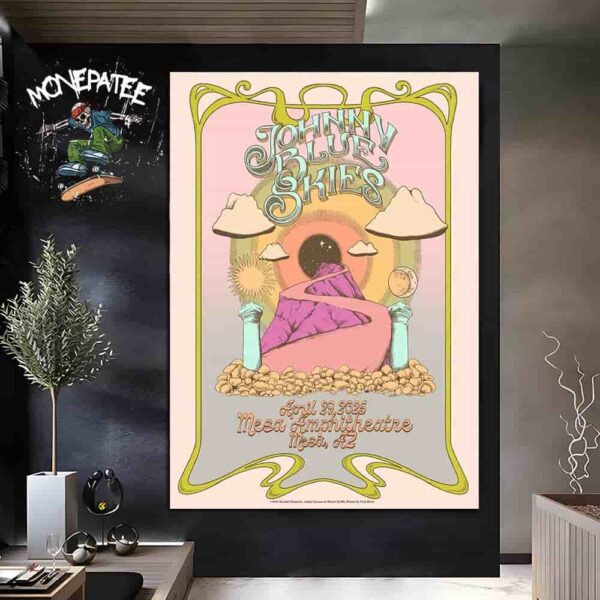 Johhny Blue Skies On April 29 2025 At Mesa Amphitheater On Mesa AZ Poster Canvas