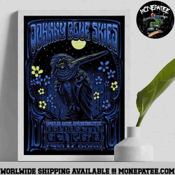 Johnny Blue Skies Alpharetta Ga Who The Fk Is Johnny Blue Skies Tour May 17 2025 Poster Canvas