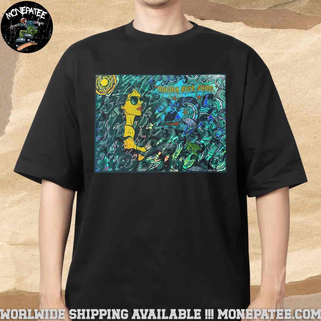 Johnny Blue Skies Poster For Show In Charleston On May 23 2025 At Credit One Stadium Unisex T-Shirt Johnny Blue Skies Poster For Show In Charleston On May 23 2025 At Credit One Stadium Unisex T-Shirt