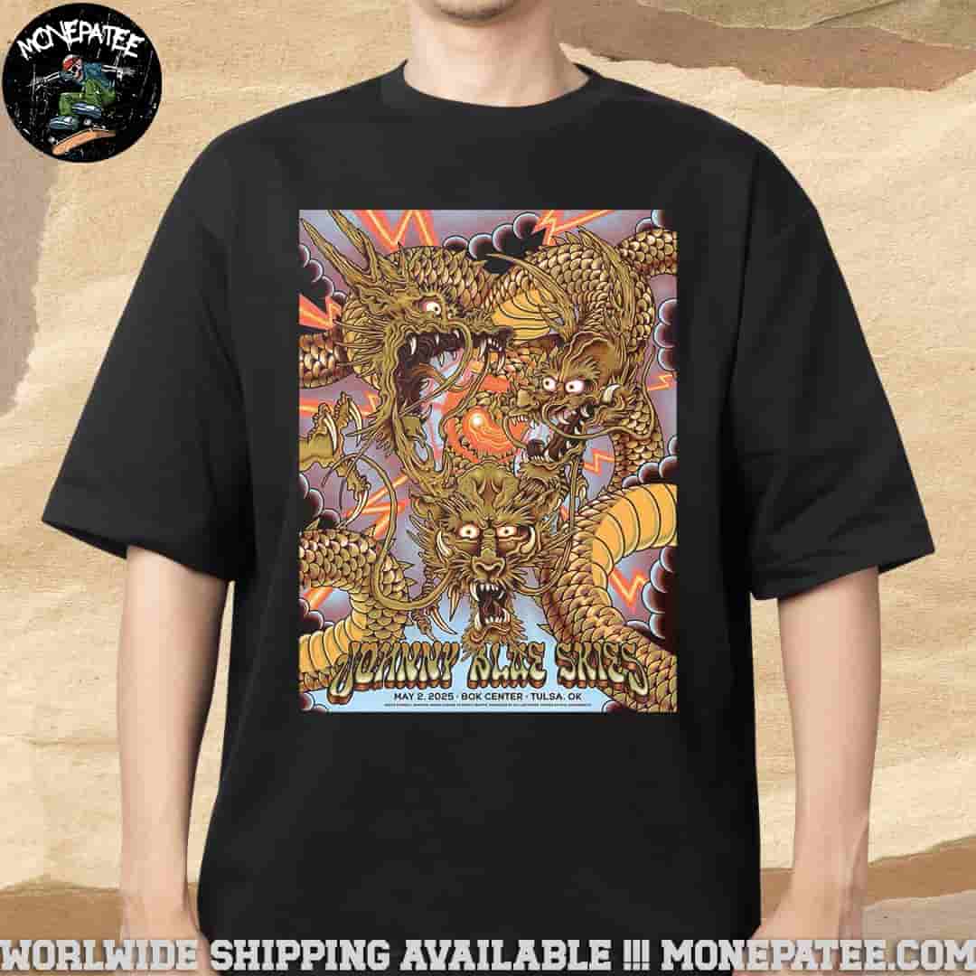 Johnny Blue Skies Tulsa OK On May 2 2025 At Bok Center Merchandise T-Shirt Johnny Blue Skies Tulsa OK On May 2 2025 At Bok Center Merchandise T-Shirt