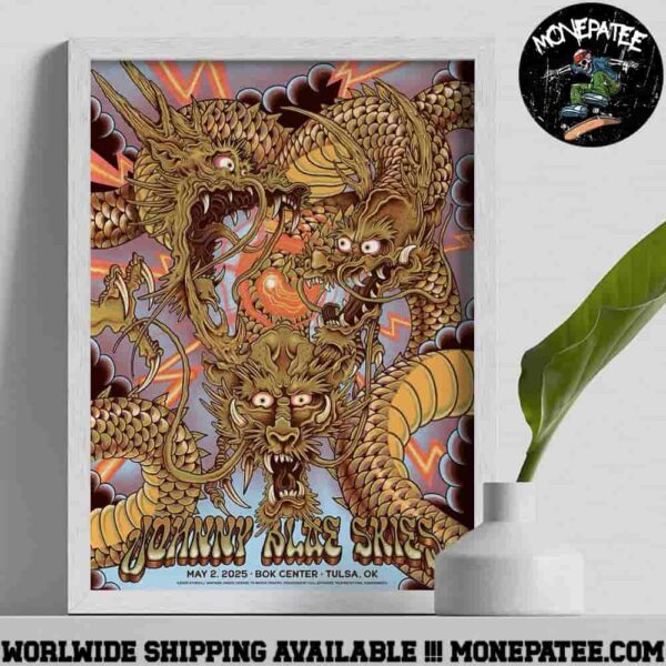 Johnny Blue Skies Tulsa OK On May 2 2025 At Bok Center Poster