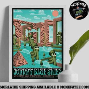 Jonny Blue Skies In Charlotte NC On May 13 At Skyala Credit Union Amphithetre 2025 Poster Canvas