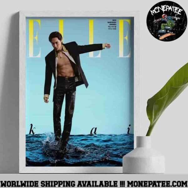 KAI Graces The Cover Of ELLE Magazine Baeksang Awards 2025 Poster Canvas