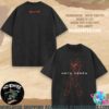 Katy Perry The Life Time Tour 2025 143 Cities List Merchandise Washed T-Shirt