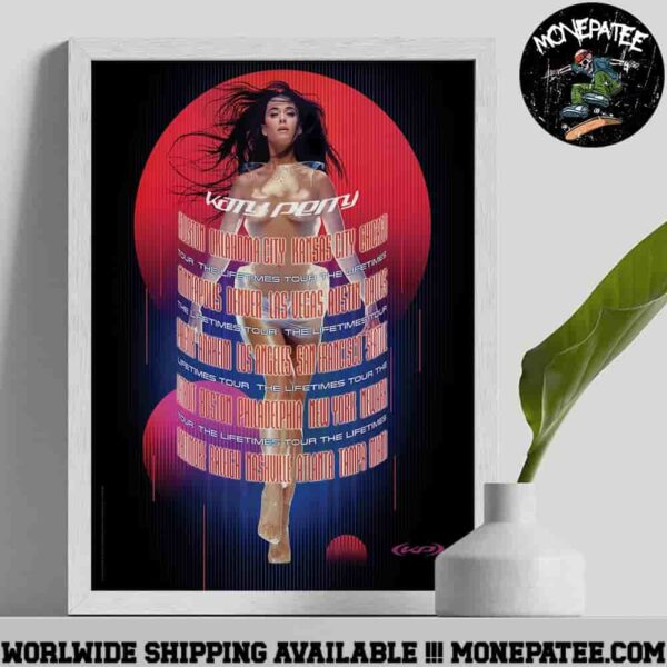 Katy Perry The Life Time Cities Tour 2025 Merchandise T-Shirt