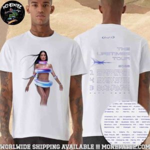 Katy Perry The Life Time Tour 2025 143 Cities List Merchandise Unisex T-Shirt
