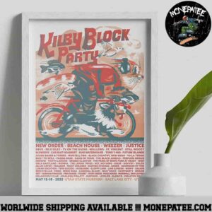 Kilby Block Party At Utah State Fairpark  In Salt Lake City Utah On May 15-18 2025 Lineup Poster Canvas