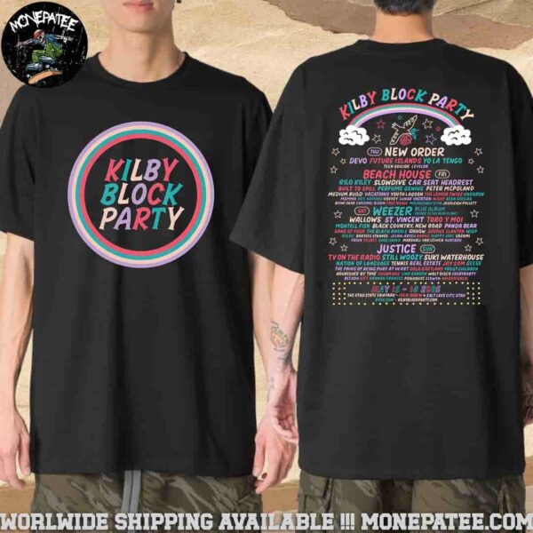 Kilby Block Party Line Up At Utah State Fairpark In Salt Lake City Utah On May 15-18 2025 Merchandise T-Shirt