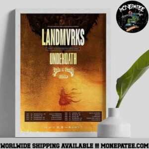 Landmvrks Europe UK Tour Dates 2025 Underoath Pain of Truth Poster Canvas