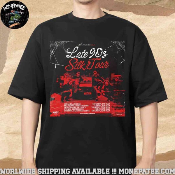 Late 90s Silk EP Tour of Australia Tour Dates 2025 Merchandise T-Shirt