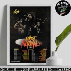Lil Poppa Almost Normal Again Tour 2025 Schedule List Dates  Decorative Poster Canvas