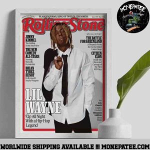 Lil Wayne X The Rolling Stones Magazine Cover May 2025 Poster Canvas