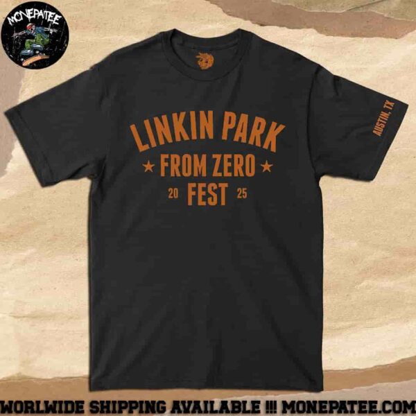 Linkin Park Austin TX Fest From Zero World Tour 2025 Merchandise T-Shirt