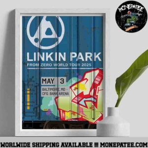 Linkin Park Baltimore MD From Zero World Tour At CFG Bank Arena On May 3 2025 Poster Canvas