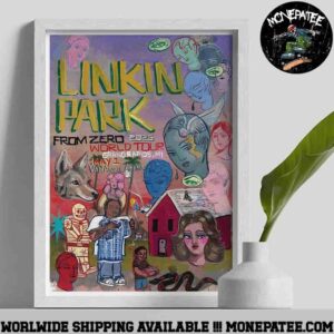 Linkin Park Grandrapids MI From Zero World Tour At Van Andel Arena On May 1 2025 Poster Canvas