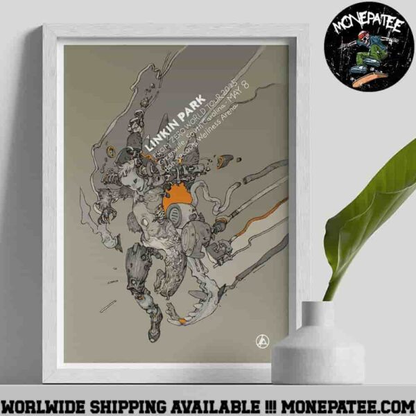 Linkin Park Greeville South Carolina From Zero World Tour At Bon Secours Wellness Arena On May 8 2025 Poster Canvas