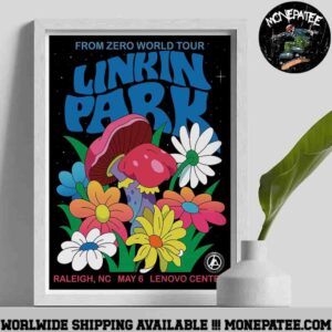 Linkin Park Raleigh NC May 6 2025 Lenovo Center From Zero World Tour Poster Canvas