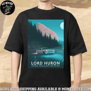 Lord Huron Strange Trails 10 Year Anniversary Poster For Show In Morrison CO On May 28 At Red Rocks Amphitheatre Night Drive Unisex T-Shirt