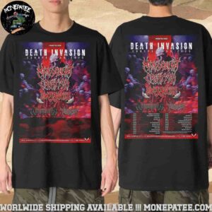 Malevolent Creation Death Invasion Europe Tour 2025 Merchandise Unisex T-Shirt