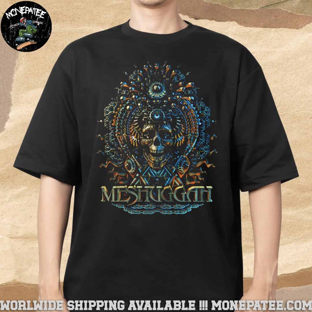 Meshuggah Electric Skull Merchandise 2025 T-Shirt Meshuggah Electric Skull Merchandise 2025 T-Shirt