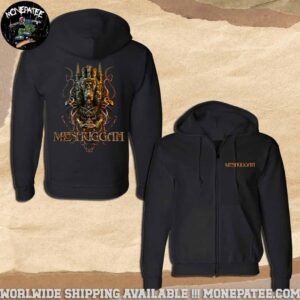 Meshuggah Warlord Embroidered Merchandise 2025 Zip Hoodie Shirt