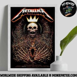 Metallica M72 Charlotte Miles Tsang’s Exclusive Pop-Up Shop Poster At Bank of America Stadium In Charlotte North Carolina On May 31 Throne of Decay Decorative Poster Canvas
