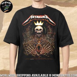 Metallica M72 Charlotte Miles Tsang’s Exclusive Pop-Up Shop Poster At Bank of America Stadium In Charlotte North Carolina On May 31 Throne of Decay Unisex T-Shirt