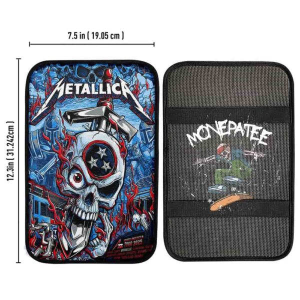 Metallica M72 In Nashville Tennessee No Repeat Weekend North American Tour 2025 At Nissan Stadium Car Center Console Cover