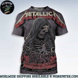 Metallica M72 Landover Maryland Exclusice Poster At Northwest Stadium On May 28 2025 Reign of the Undead Art Work All Over Print Shirt