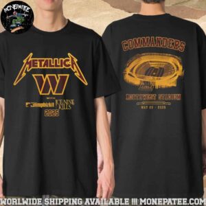 Metallica M72 Landover X Washington Commanders NFL At Northwest Stadium On May 28 2025 In Washington DC Merchandise T-Shirt