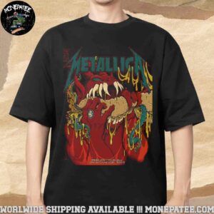 Metallica M72 Philly Poster From Philadelphia Pennsylvania At Lincoln Financial Field On May 23 2025 The Monster Bites Back Merchandise T-Shirt