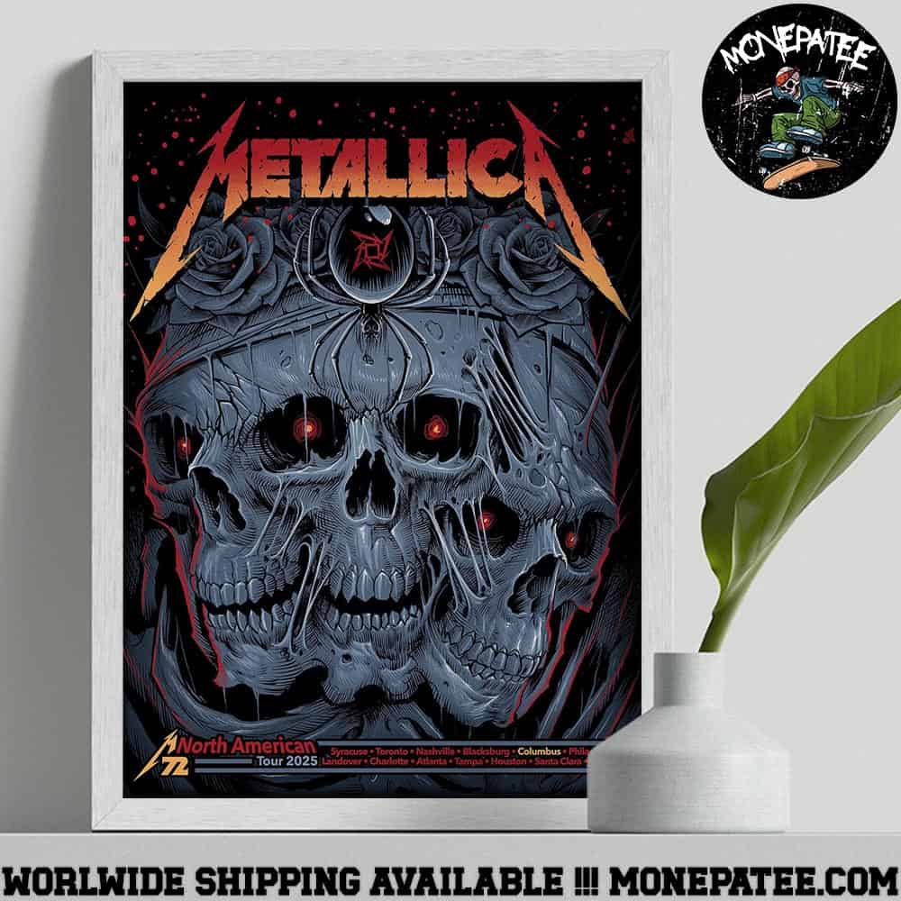 Metallica M72 Sonic Temple Pop-Up Shop Poster For Colombus Ohio North American Tour 2025 Home Decor Poster Canvas Metallica M72 Sonic Temple Pop-Up Shop Poster For Colombus Ohio North American Tour 2025 Home Decor Poster Canvas