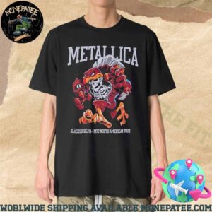 Metallica M72 Virginia Tech 2025 For Blacksburg VA At Lane Stadium On May 7 North American Tour Art By Nate Dino Merchandise T-Shirt