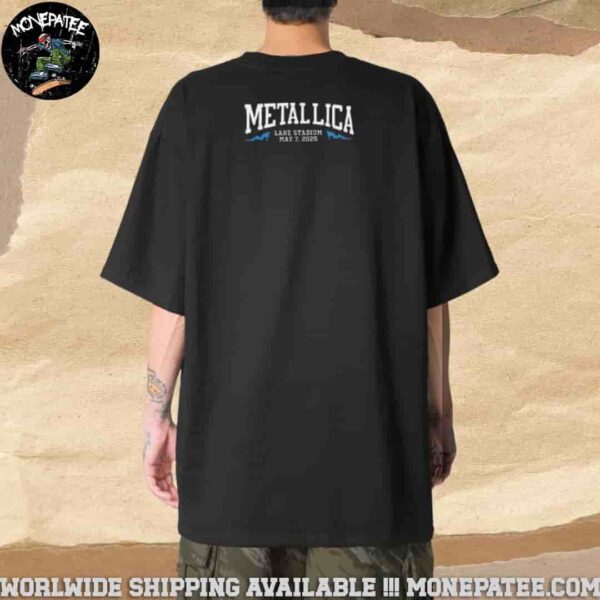 Metallica M72 Virginia Tech 2025 For Blacksburg VA At Lane Stadium On May 7 North American Tour Art By Nate Dino Merchandise T-Shirt