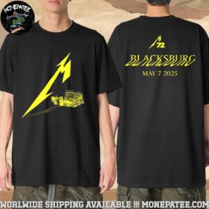 Metallica M72 Virginia Tech 2025 Merch Tee At Lane Stadium For Blacksburg Virginia VA On May 7 Fan Gifts T-Shirt